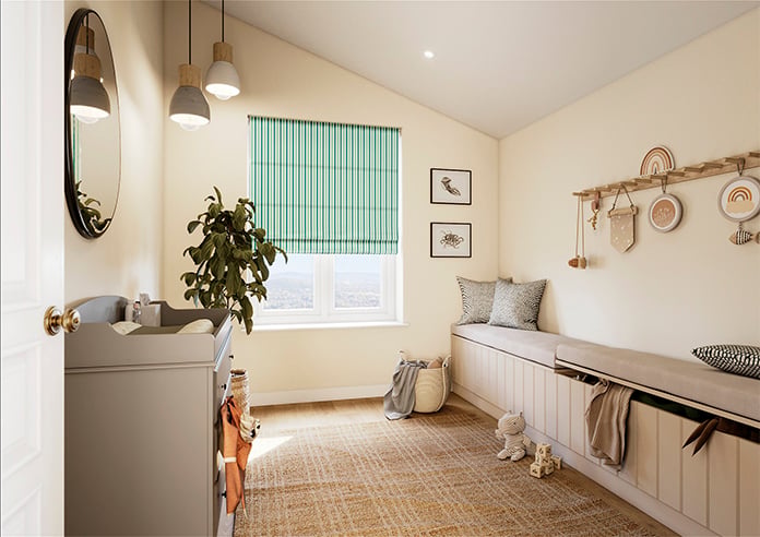 The British Stripe Co. Catherine, Blackpool No.1 - Twist&Fit Roman Blind - Image 7